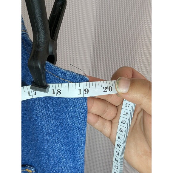 Vintage Wrangler Denim Blue Jean Vest Men's Medium 14oz Denim 70s 80s (G08) - Picture 11 of 12